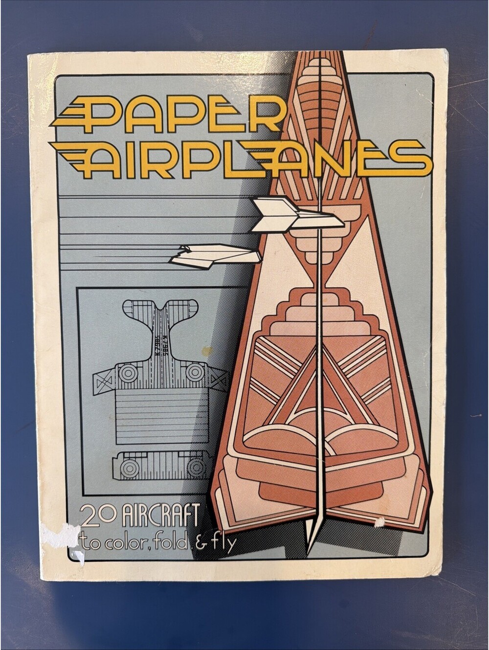Paper Airplanes 20 Aircraft To Color Fold And Fly 1974 New Never Used